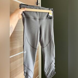 Grey Under Armour Compression High-Rise Ankle Leggings